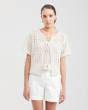 EMBROIDERY KNOTTED TOP