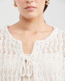 EMBROIDERY KNOTTED TOP