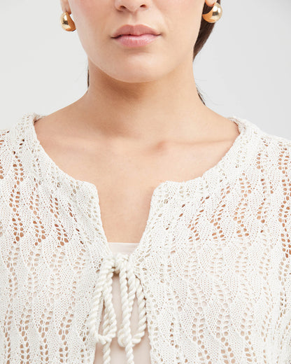EMBROIDERY KNOTTED TOP