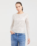 LONG SLEEVE SHINNY TOP