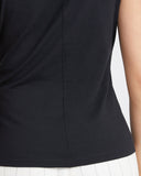 ALMOND NECK TANK TOP BLACK