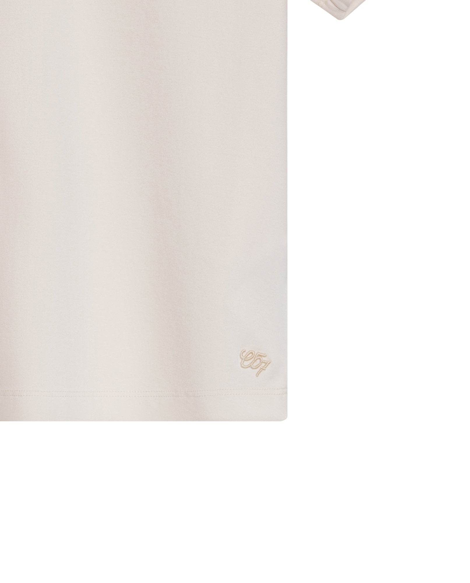 Womens T-Shirt Essential Straight Silhouette V-Neck Short Sleeve Cotton - Raw 63_701H000_CRU110606_8