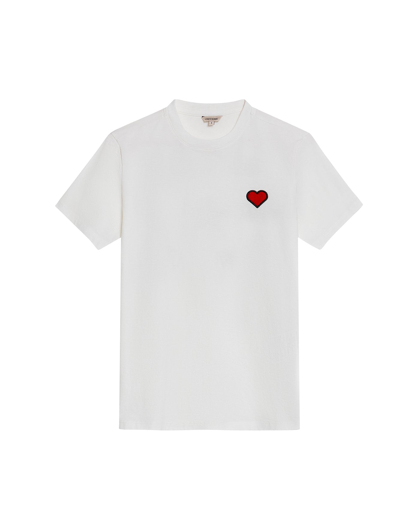 Womens T-Shirt Graphic Slim Fit Crewneck Cotton Soft Multiple Embroidered Patches Preppy - Raw 63_701H002_CRU110606_3