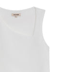 Womens T-Shirt Fitted Asymmetric Neckline Cotton Blend Lined - Raw 63_701H005_CRU110606_8