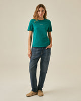 Womens T-Shirt Graphic Slim Fit Cotton Heat-Applied Rhinestone Back - Green 63_701H006_VER185424_4