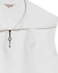 Womens T-Shirt Vest Style Half Zip Rayon Blend Embroidered Knit - Raw 63_701H011_CRU110606_8