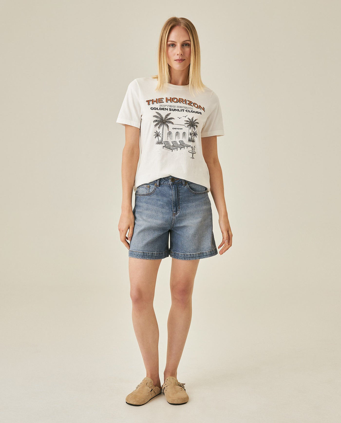 Womens T-Shirt Graphic Slim Fit Cotton Embroidered Rhinestone Print - Raw 63_701H019_CRU110606_4