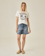 Womens T-Shirt Graphic Slim Fit Cotton Embroidered Rhinestone Print - Raw 63_701H019_CRU110606_4