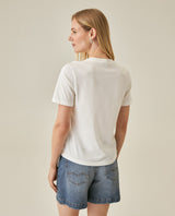 Womens T-Shirt Graphic Slim Fit Cotton Embroidered Rhinestone Print - Raw 63_701H019_CRU110606_6