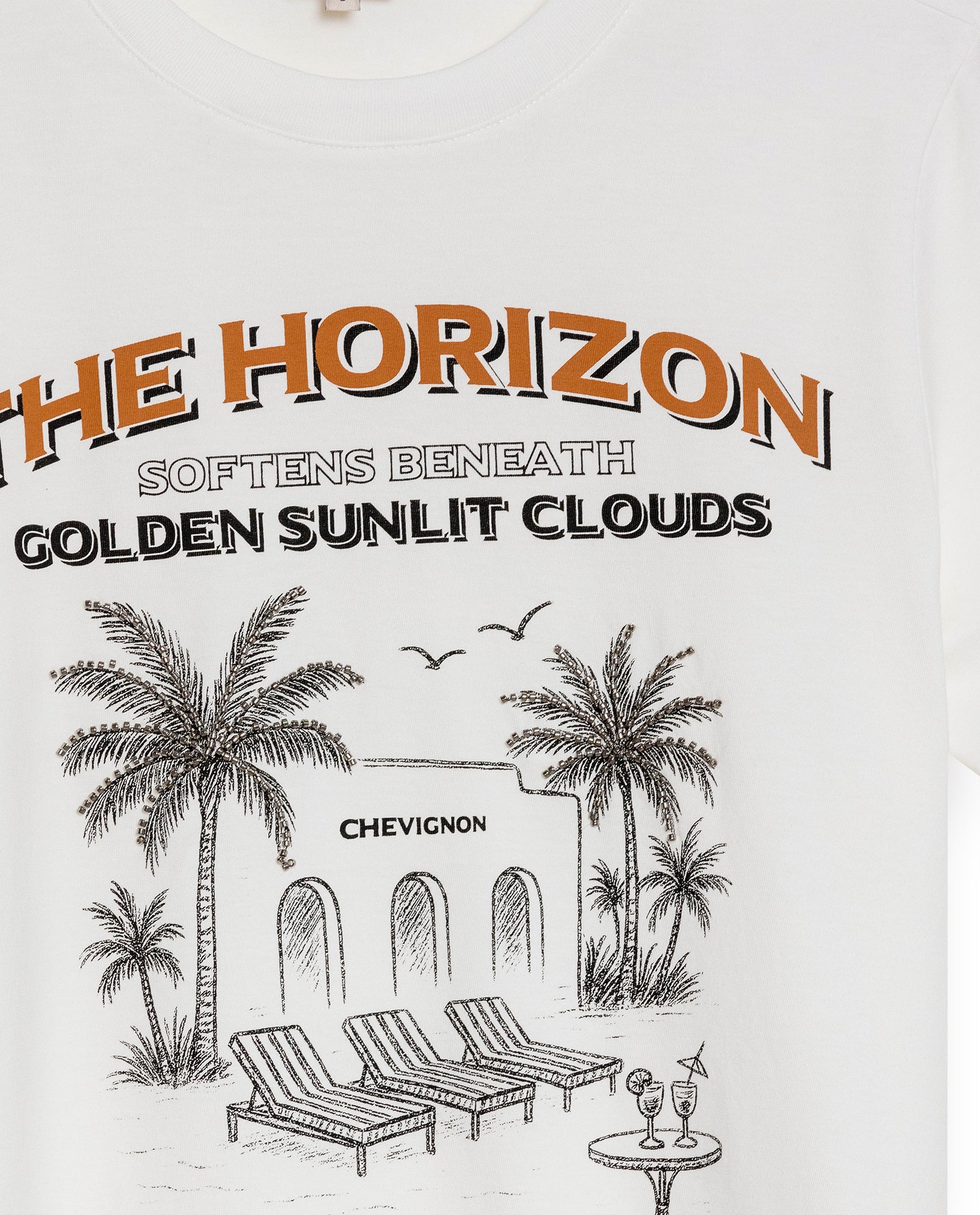 Womens T-Shirt Graphic Slim Fit Cotton Embroidered Rhinestone Print - Raw 63_701H019_CRU110606_8