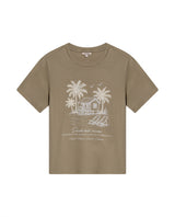 Womens T-Shirt Graphic Slim Fit Cotton Embroidery Rhinestone Combination - Green 63_701H020_VER170619_3