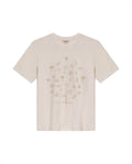 Womens T-Shirt Graphic Slim Fit Cotton–Linen Blend Embroidered Front - Raw 63_701H021_CRU125202_3