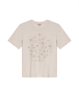 Womens T-Shirt Graphic Slim Fit Cotton–Linen Blend Embroidered Front - Raw 63_701H021_CRU125202_3