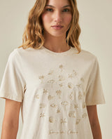 Womens T-Shirt Graphic Slim Fit Cotton–Linen Blend Embroidered Front - Raw 63_701H021_CRU125202_5
