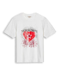Womens T-Shirt Graphic Slim Fit Cotton The Real Choice Heart Print - White 63_701H029_BLA110601_3
