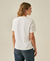 Womens T-Shirt Graphic Slim Fit Cotton The Real Choice Heart Print - White 63_701H029_BLA110601_6