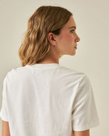 Womens T-Shirt Graphic Slim Fit Cotton The Real Choice Heart Print - White 63_701H029_BLA110601_7