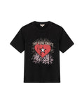 Womens T-Shirt Graphic Slim Fit Cotton The Real Choice Heart Print - Black 63_701H029_NEG194004_3