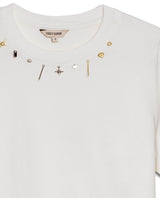 Womens T-Shirt Slim Fit Cotton Charm Neckline Detail - White 63_701H031_BLA110601_8
