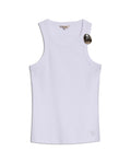 Womens T-Shirt Tank Fitted Cotton–Elastane Ribbed Removable Pin - Mothers - White 63_701H033_BLA110601_3