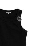 Womens T-Shirt Tank Fitted Cotton–Elastane Ribbed Removable Pin - Mothers - Black 63_701H033_NEG194004_8