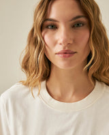Womens T-Shirt Semi-Fitted Cotton Front Pleats Removable Metal Pin - Mothers - Raw 63_701H034_CRU110606_5