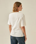 Womens T-Shirt Semi-Fitted Cotton Front Pleats Removable Metal Pin - Mothers - Raw 63_701H034_CRU110606_6