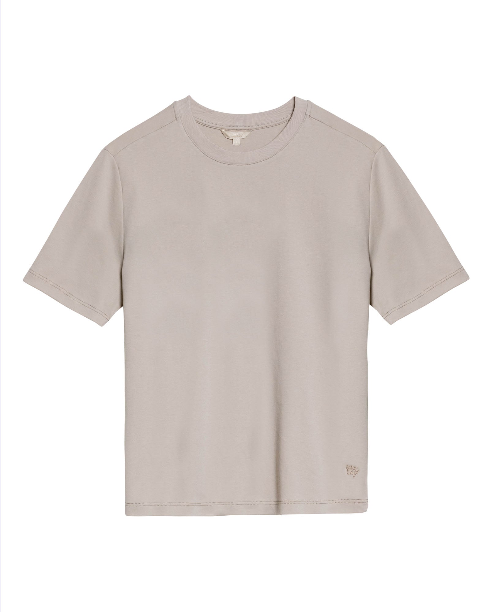 Womens T-Shirt Essential Oversized Cotton Cool Touch Basic - Beige 63_701H051_BEI140002_3