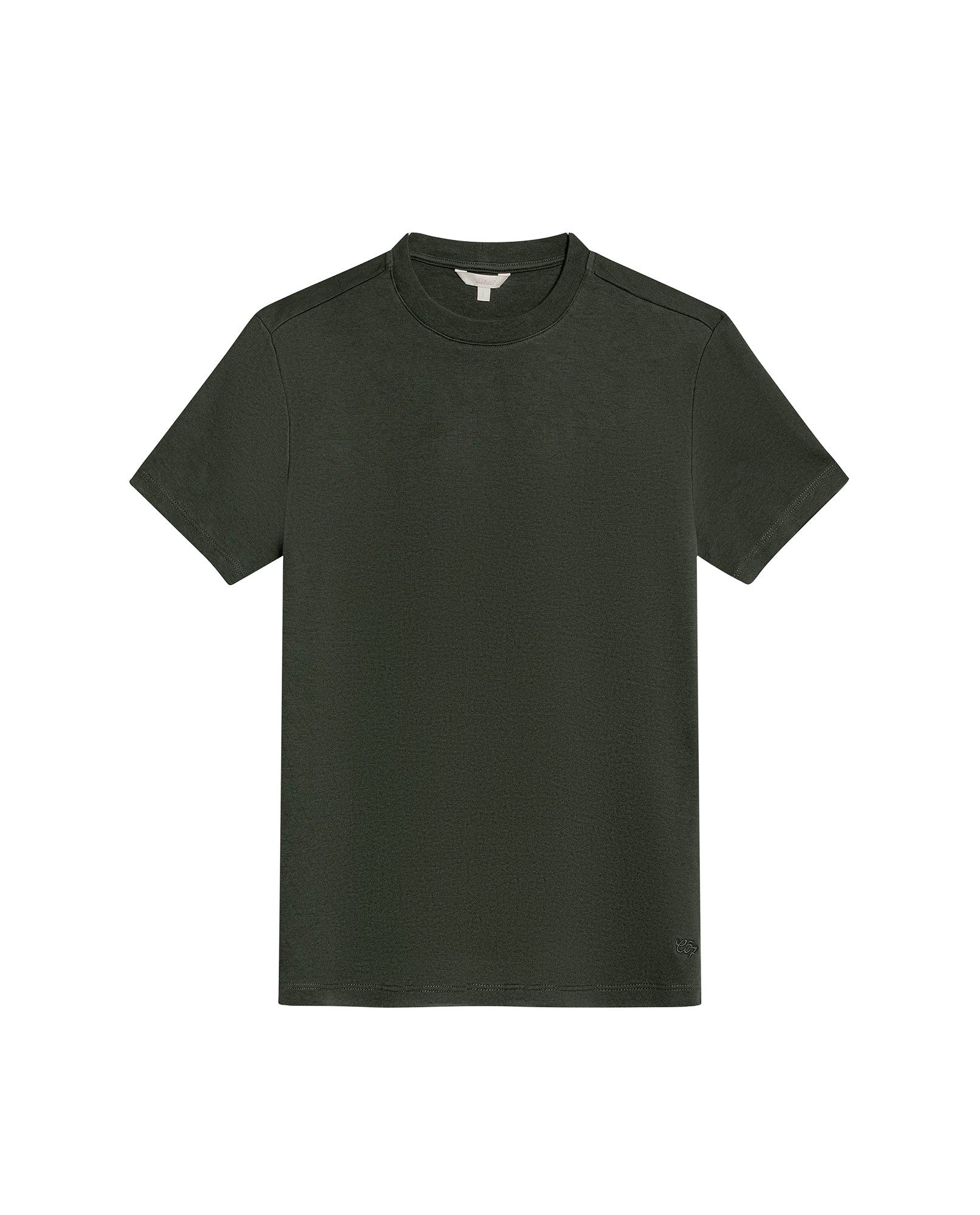 Womens T-Shirt Essential Oversized Cotton Cool Touch Basic - Green 63_701H051_VER190414_3