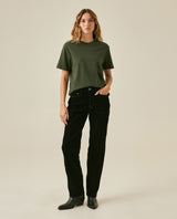 Womens T-Shirt Essential Oversized Cotton Cool Touch Basic - Green 63_701H051_VER190414_4