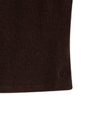Womens T-Shirt Essential Tank Fitted Cotton–Elastane Ribbed - Brown 63_701H052_CAF191016_8