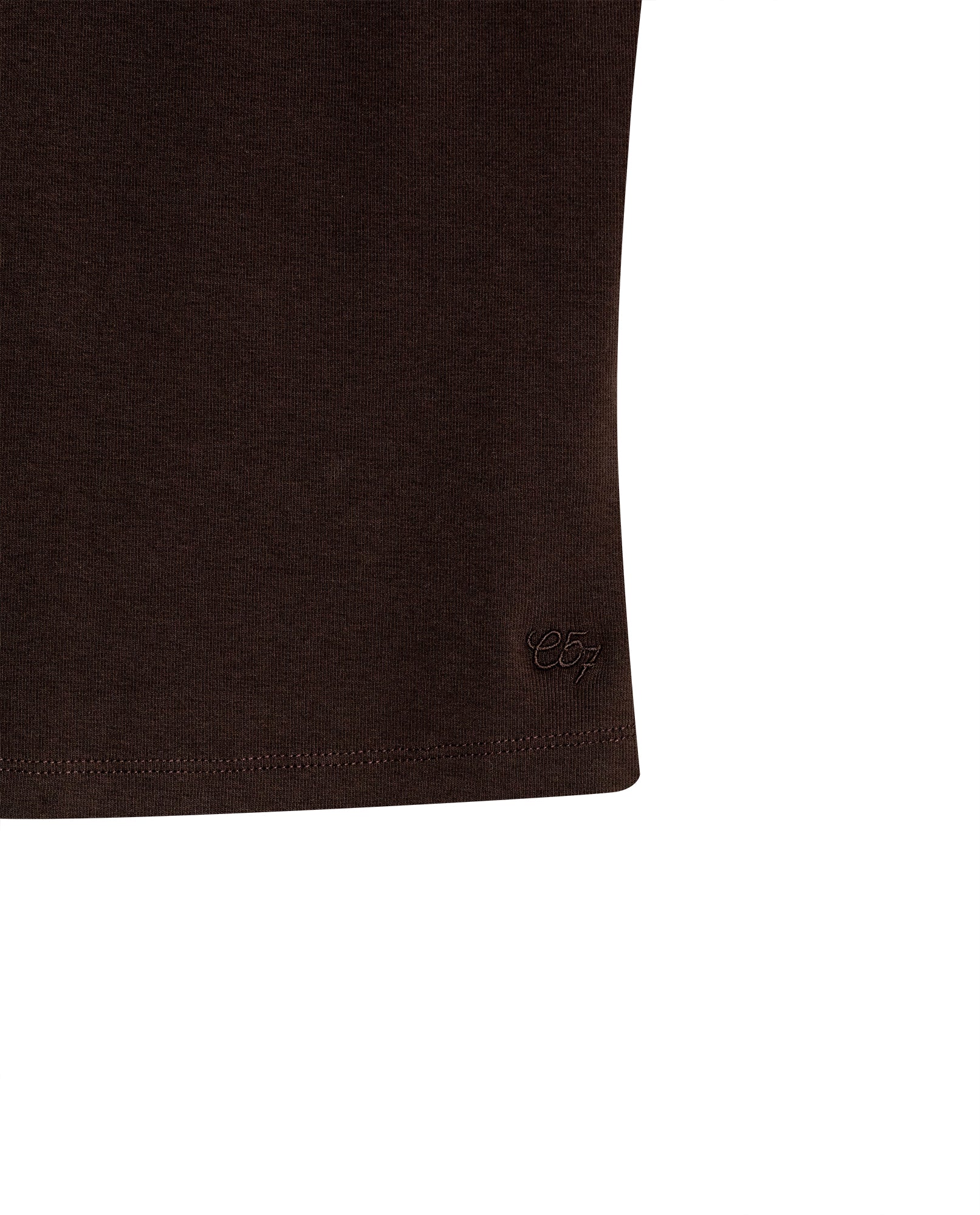 Womens T-Shirt Essential Tank Fitted Cotton–Elastane Ribbed - Brown 63_701H052_CAF191016_8