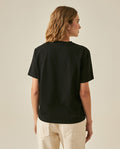 Womens T-Shirt Rodeo Graphic Oversized Cotton Heavier Print Rhinestones - Black 63_701H704_NEG194004_6