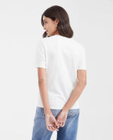 Women's Semi-Fitted Typography T-Shirt with Transparent Caviar Detail in Cotton - 4