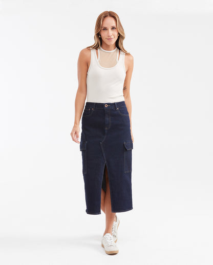 Women's Sleeveless Cotton - Elastomer T-shirt - Raw - 2