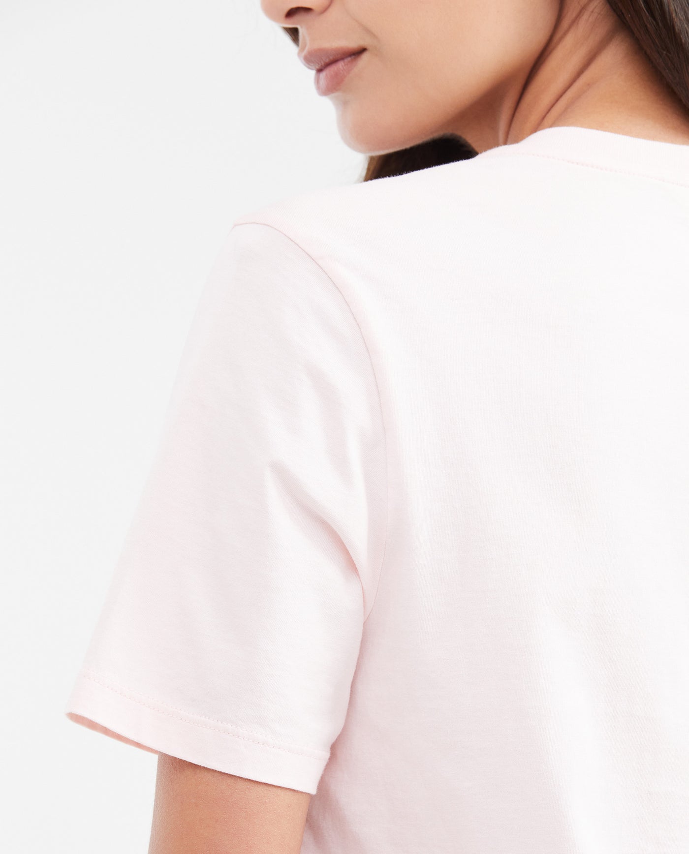 Women's Straight Fit T-Shirt with Embroidered Appliqués in Cotton - 5