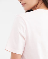 Women's Straight Fit T-Shirt with Embroidered Appliqués in Cotton - 5