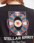 Women's Straight Fit Astral Capsule T-Shirt with Front and Back Graphics in Cotton - 5