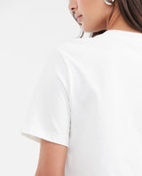 Women's Semi-Fitted Graphic T-Shirt with Stone Application in Cotton - 5