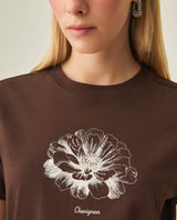 Women´s Graphic Oversize T-Shirt - Brown 63_702H001_CAF191016_0