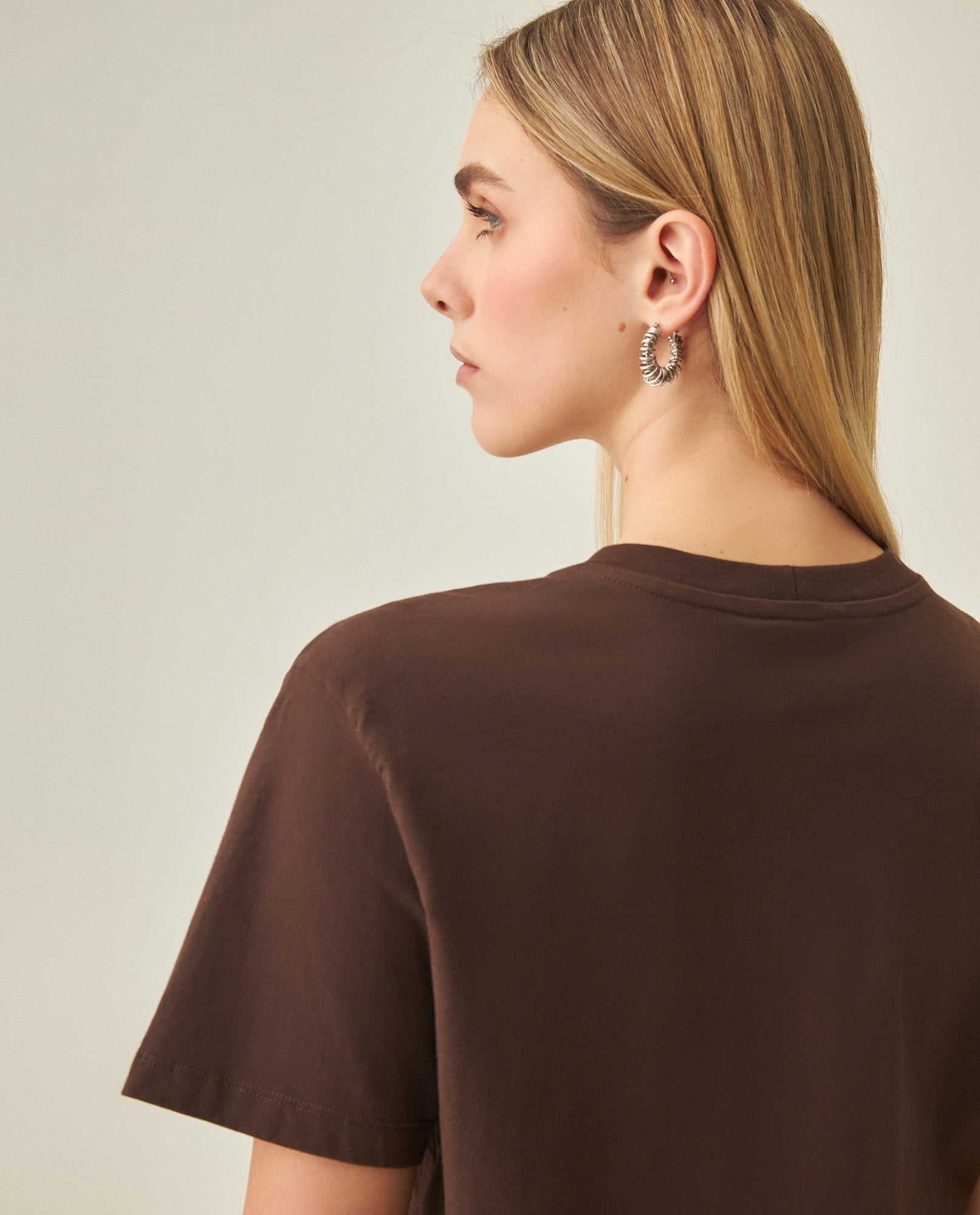 Women´s Graphic Oversize T-Shirt - Brown 63_702H001_CAF191016_3