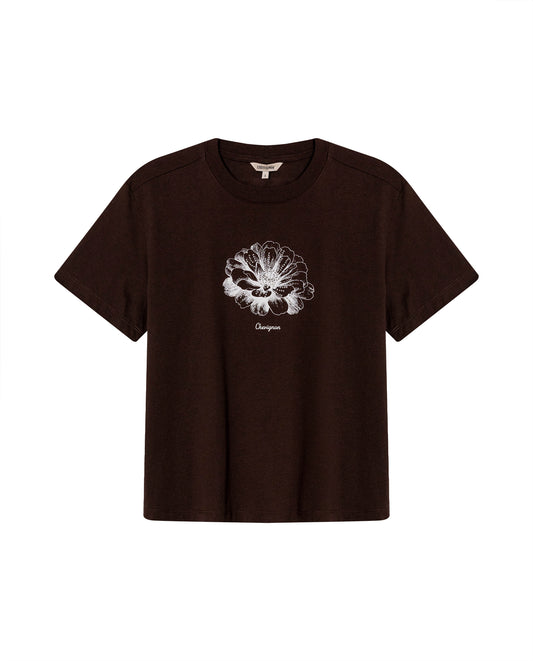 Women´s Graphic Oversize T-Shirt - Brown 63_702H001_CAF191016_4
