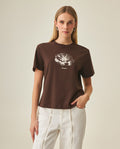 Women´s Graphic Oversize T-Shirt - Brown 63_702H001_CAF191016_5