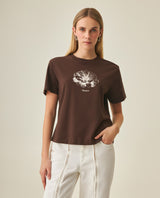 Women´s Graphic Oversize T-Shirt - Brown 63_702H001_CAF191016_5