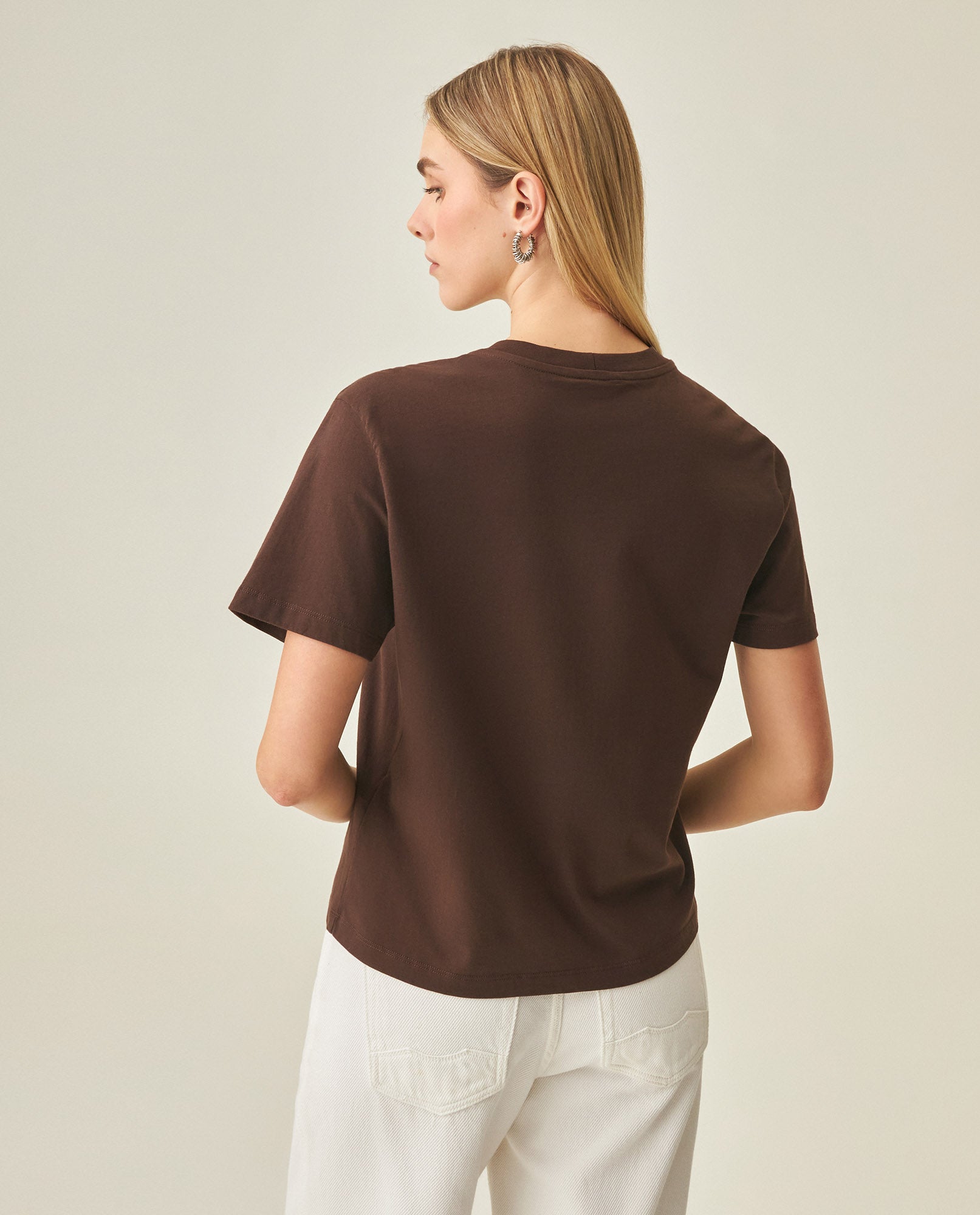 Women´s Graphic Oversize T-Shirt - Brown 63_702H001_CAF191016_6