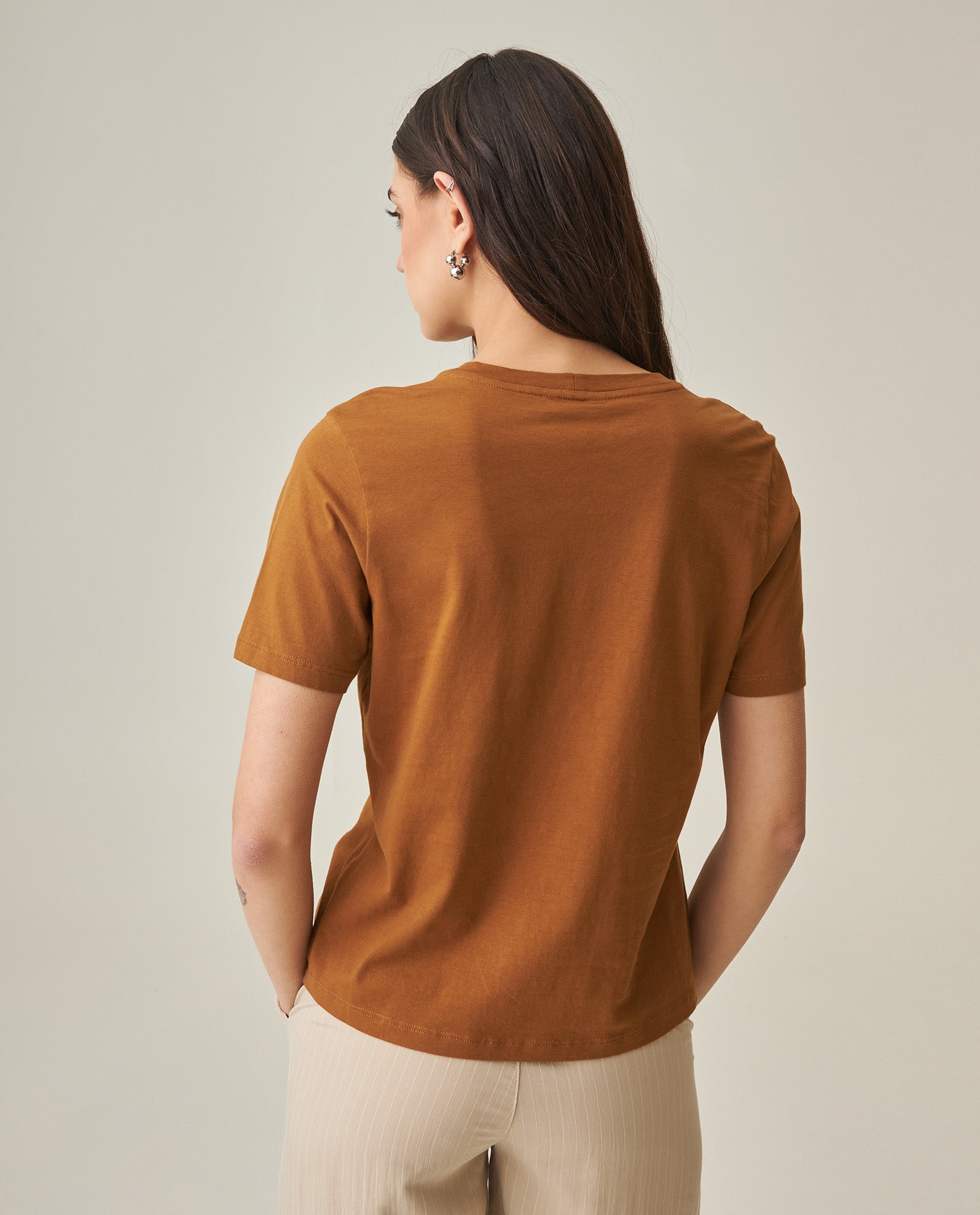 Women´s Graphic T-Shirt - Brown 63_702H005_CAF181024_6
