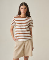 Women´s Straight Fit T-Shirt - Brown 63_702H006_CAF181024_0