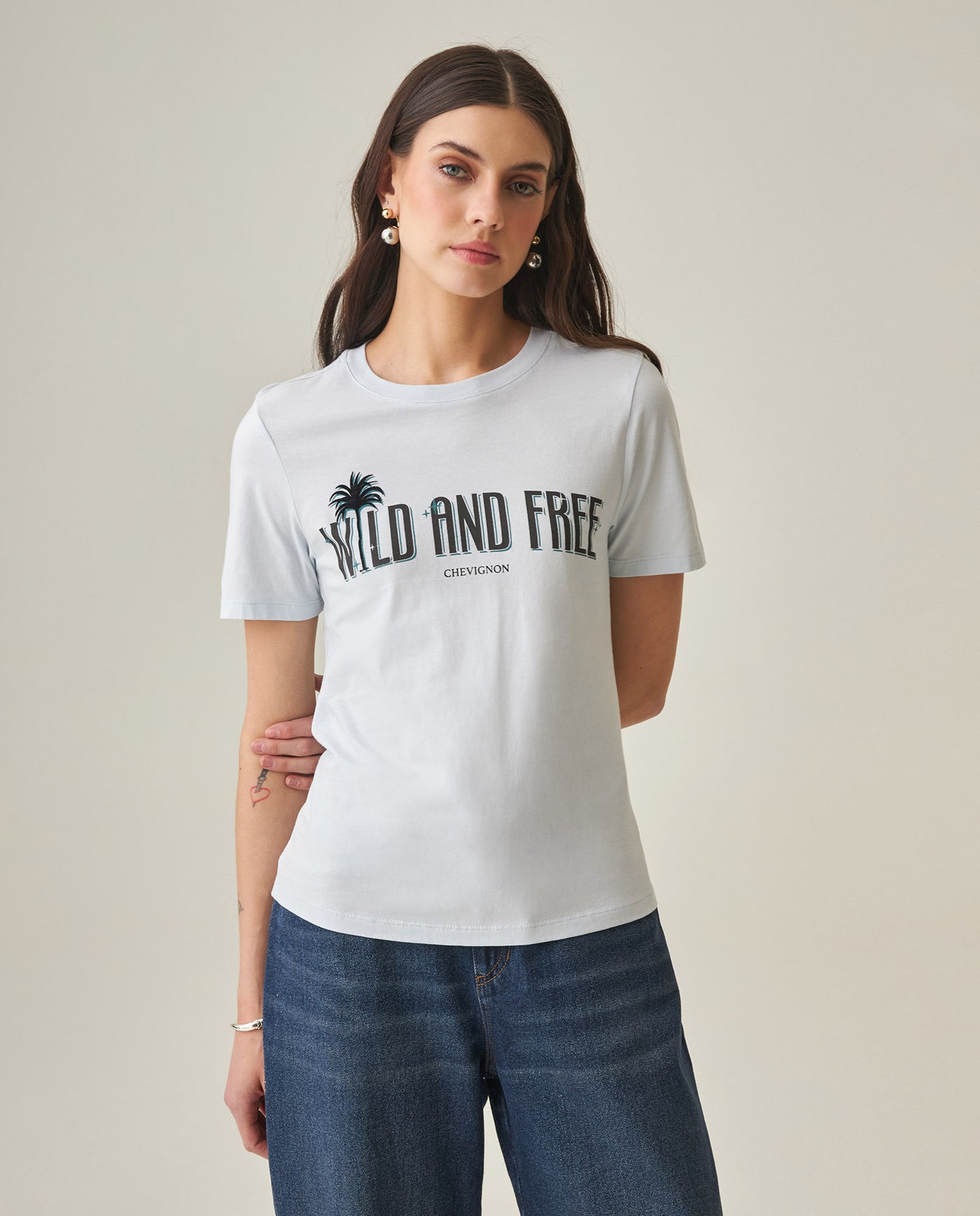 Women´s Graphic T-Shirt - Blue 63_702H009_AZU134111_3