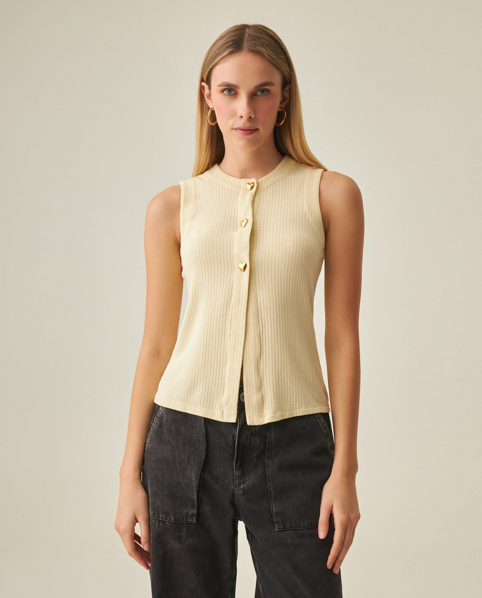 Women´s Slim Top - Yellow 63_702H012_AMA120815_5