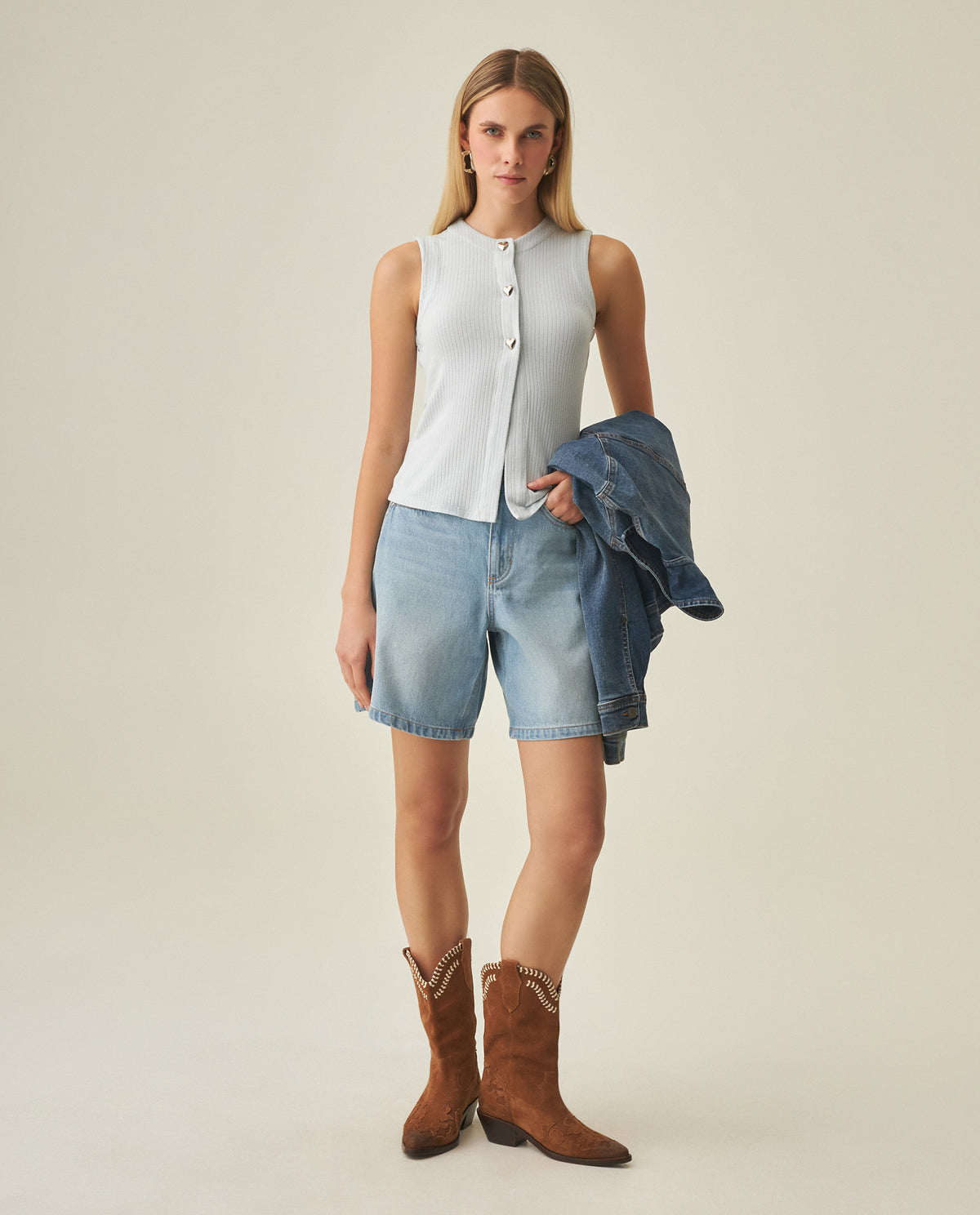 Women´s Slim Top - Blue 63_702H012_AZU134111_7
